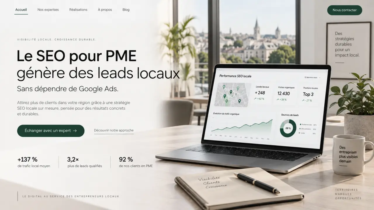 Le SEO pour PME génère des leads locaux sans dépendre de Google Ads