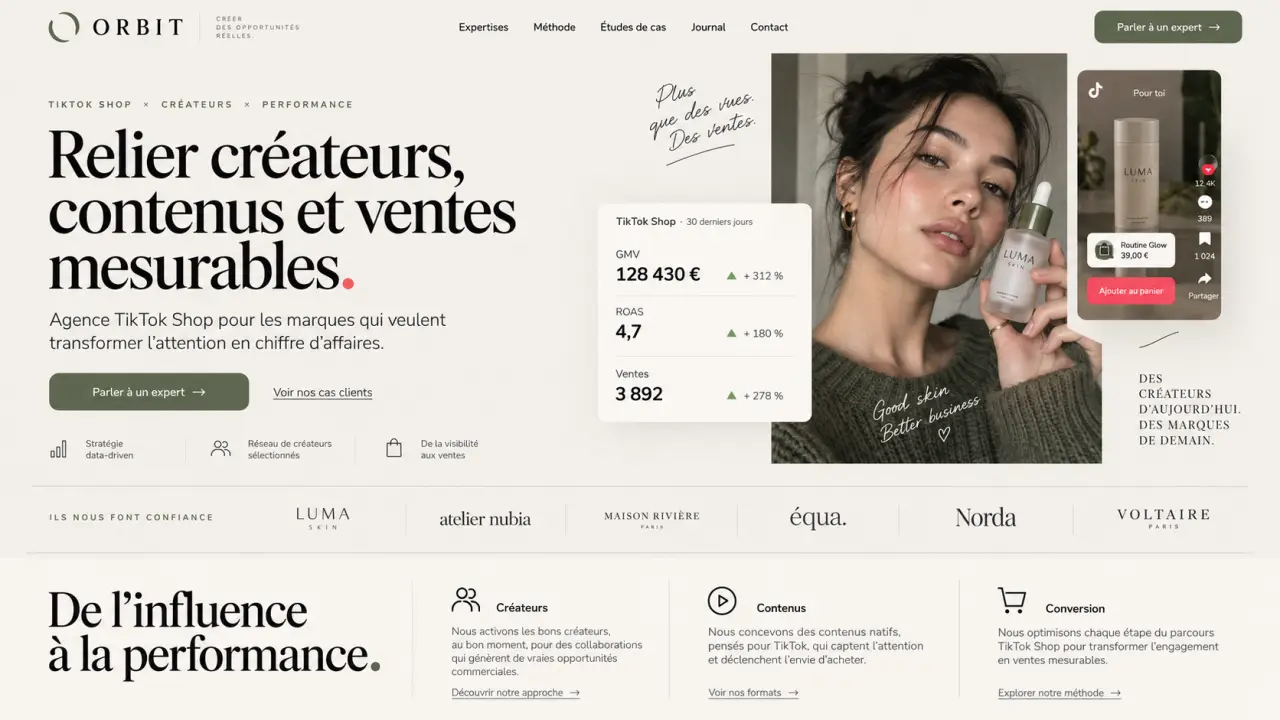 Agence TikTok Shop : relier créateurs, contenus et ventes mesurables