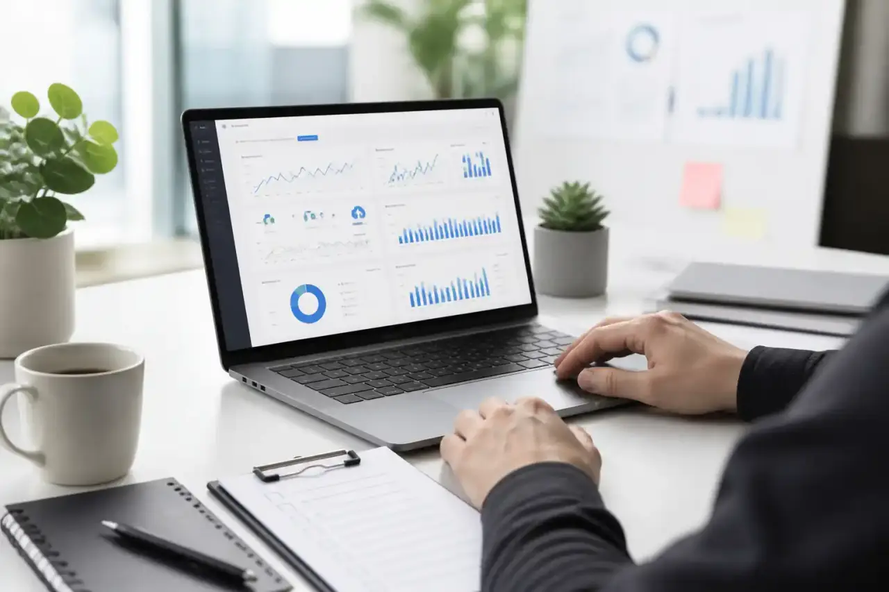 Tableau de bord de performance d'une campagne d'acquisition B2B