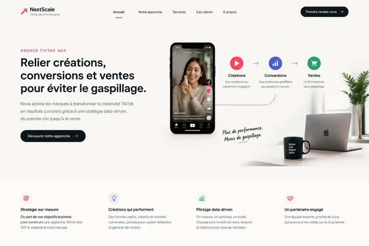 Agence TikTok Ads : relier créations, conversions et ventes pour éviter le gaspillage