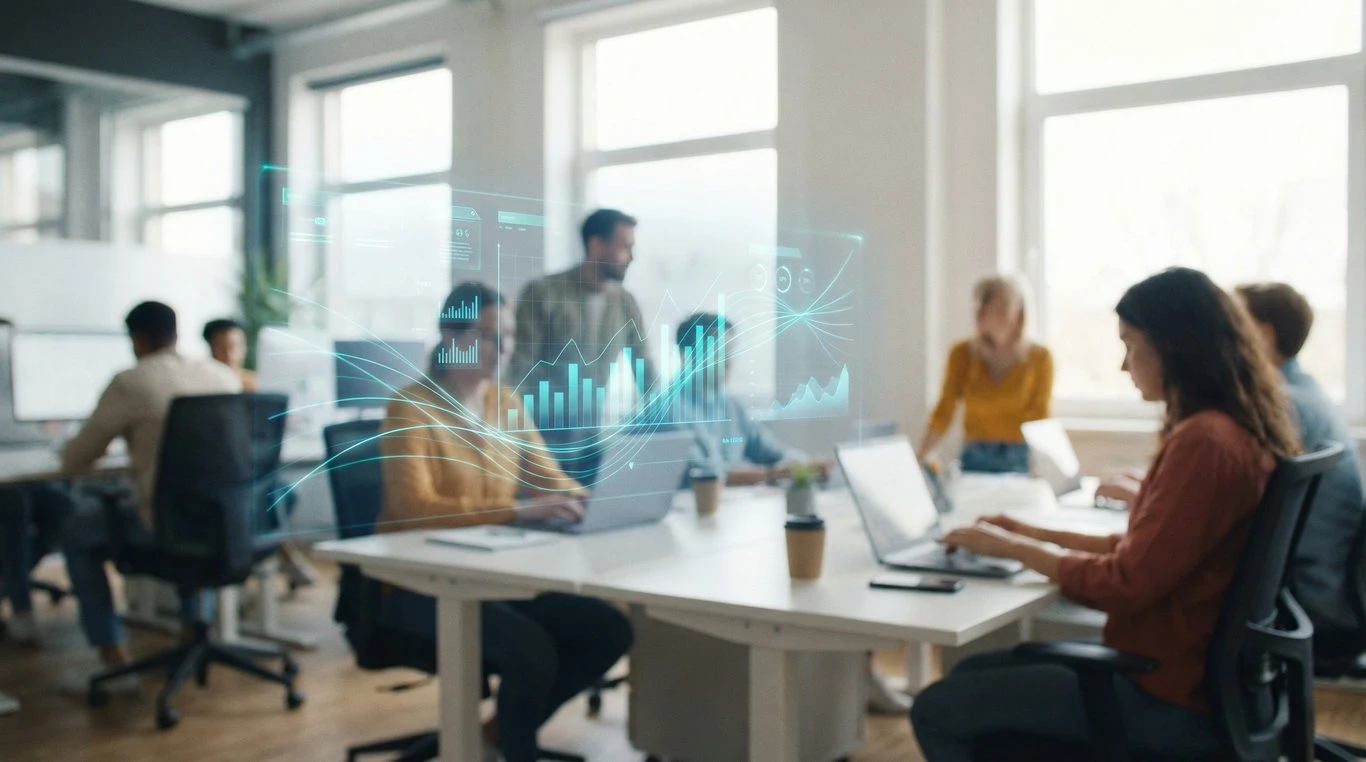 Bureau agence digitale high-tech