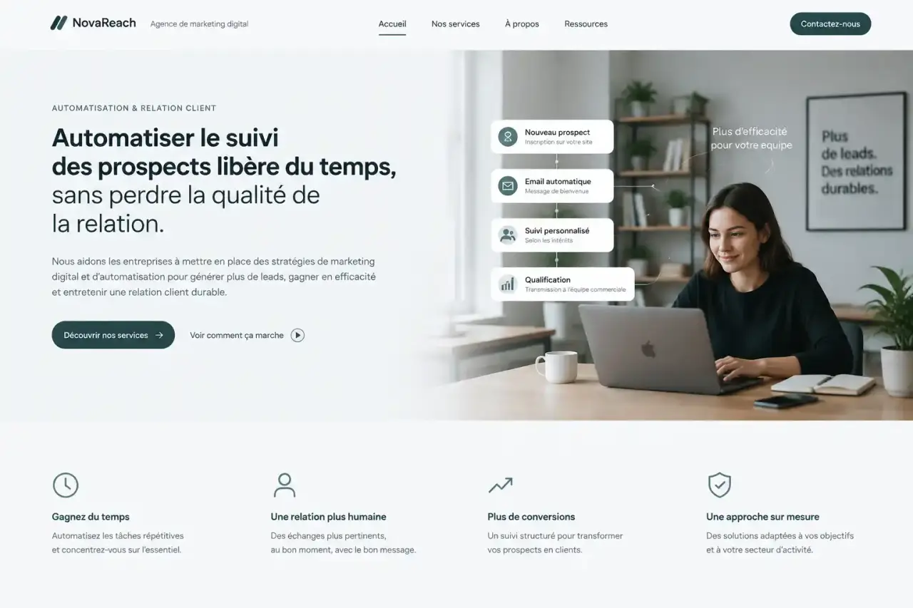 Automatiser le suivi des prospects libère du temps, sans perdre la qualité de la relation